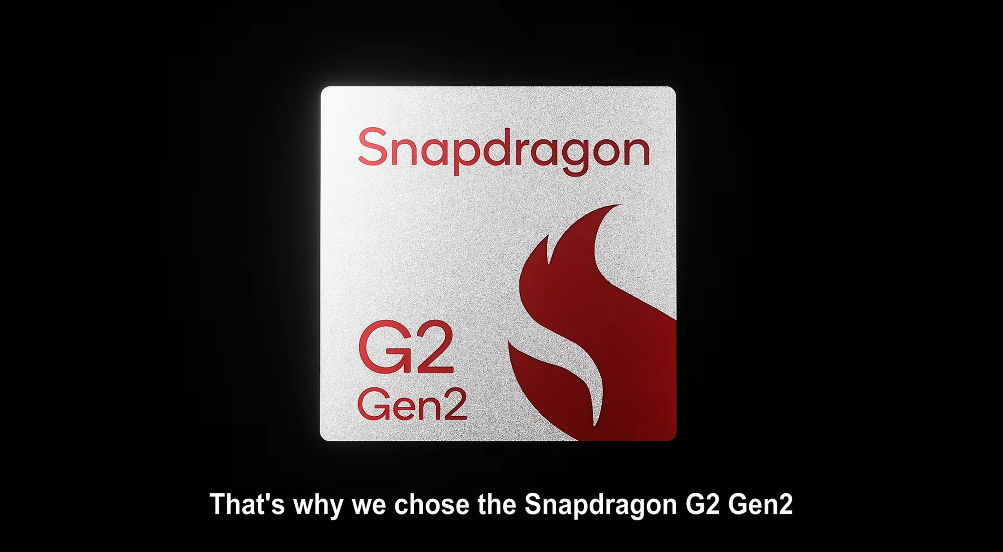 Propagační grafika čipsetu Qualcomm Snapdragon G2 Gen 2 použitého v RG DDS